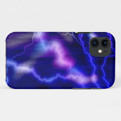 Blitzgalaxie Lila Case-Mate iPhone Hülle (Rückseite (Horizontal))