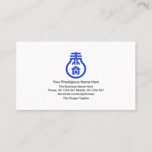 Blitzgerät Vapor Stilvoll Gold Electrician Signage Visitenkarte (Rückseite)