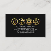 Blitzgeräte-Zuhause Visitenkarte (Rückseite)