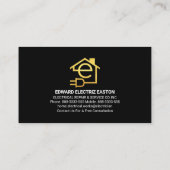 Blitzlampe für elektrische Power Visitenkarte (Rückseite)