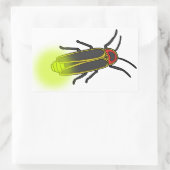 Blitzleuchte Rechteckiger Aufkleber (Tasche)