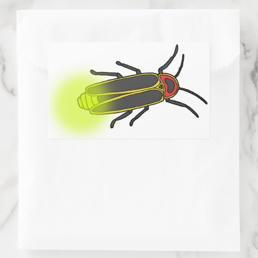 Blitzleuchte Rechteckiger Aufkleber (Tasche)