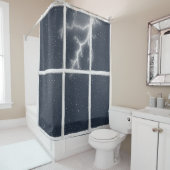 Blitzlicht im Fenster Duschvorhang (Beispiel)