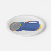 Blitzlicht Pappteller (Schrägansicht)