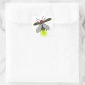 Blitzlicht Quadratischer Aufkleber (Tasche)