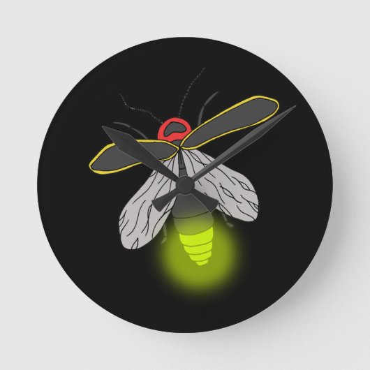 Blitzlicht Runde Wanduhr (Vorderseite)