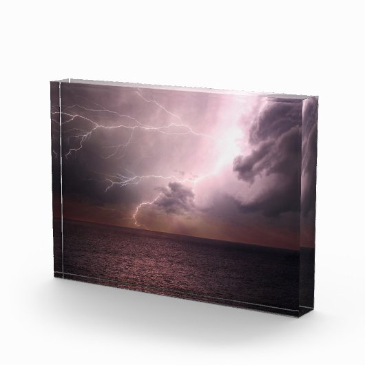 Blitzlichter Ozean Fotoblock (Rechts)