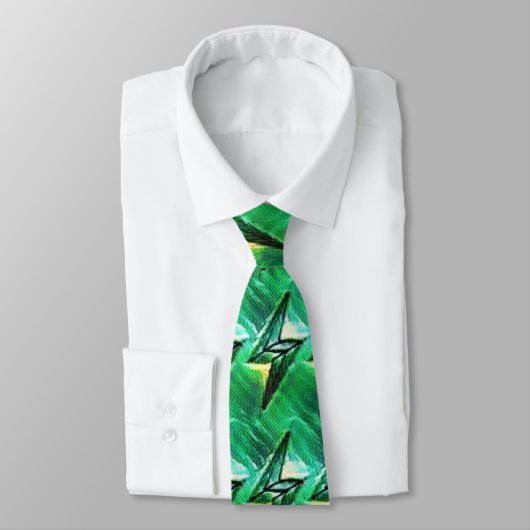 Blitzmuster Neck Tie Krawatte (Gebunden)