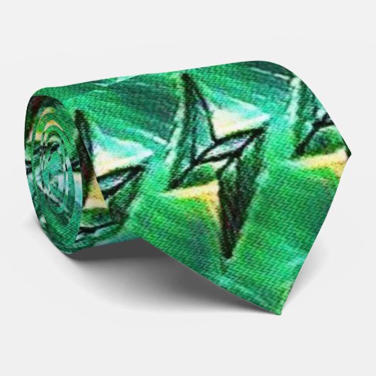 Blitzmuster Neck Tie Krawatte (Gerollt)