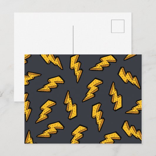 Blitzmuster Postkarte (Vorne/Hinten)