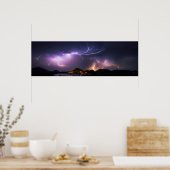 Blitzpanorama 36"x11,75" poster (Küche)