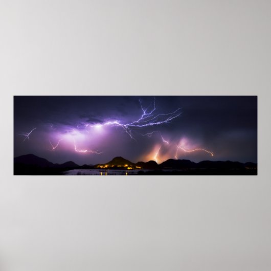 Blitzpanorama 36"x11,75" poster (Vorne)