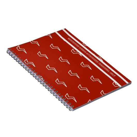 Blitzschalter mit eingeschränktem Zugang Notizblock (Rechte Seite)