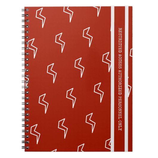 Blitzschalter mit eingeschränktem Zugang Notizblock (Vorderseite)