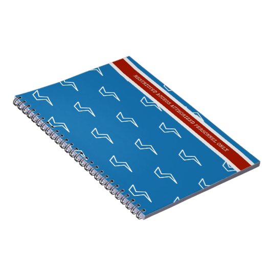 Blitzschalter mit eingeschränktem Zugang Notizblock (Rechte Seite)