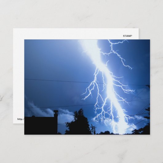 Blitzschlag 2 postkarte (Vorne/Hinten)