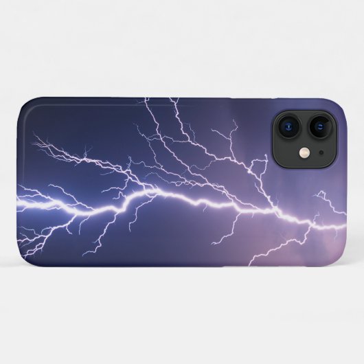 Blitzschlag am stürmischen Himmel Case-Mate iPhone Hülle (Rückseite (Horizontal))