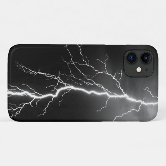 Blitzschlag am stürmischen Himmel Case-Mate iPhone Hülle (Rückseite (Horizontal))