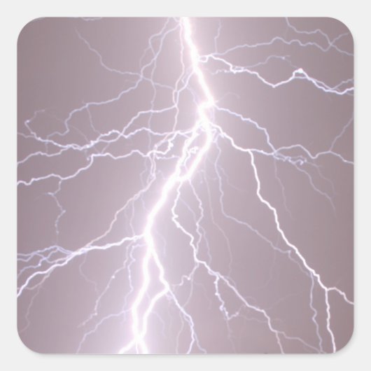 Blitzschlag - Aufkleber (Vorderseite)