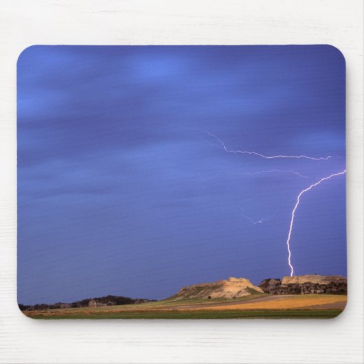Blitzschlag bei Scottsbluff Mousepad (Vorne)