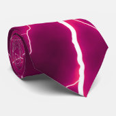 Blitzschlag - Deep Pink Neck Tie Krawatte (Gerollt)