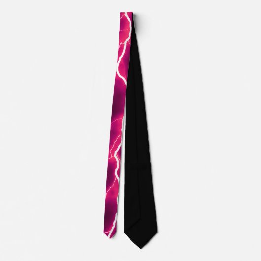 Blitzschlag - Deep Pink Neck Tie Krawatte (Rückseite)