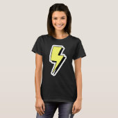 Blitzschlag Donnerwetter Blitzbol T-Shirt (Vorne ganz)
