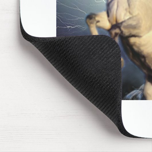 Blitzschlag-Einhorn Mousepad (Ecke)