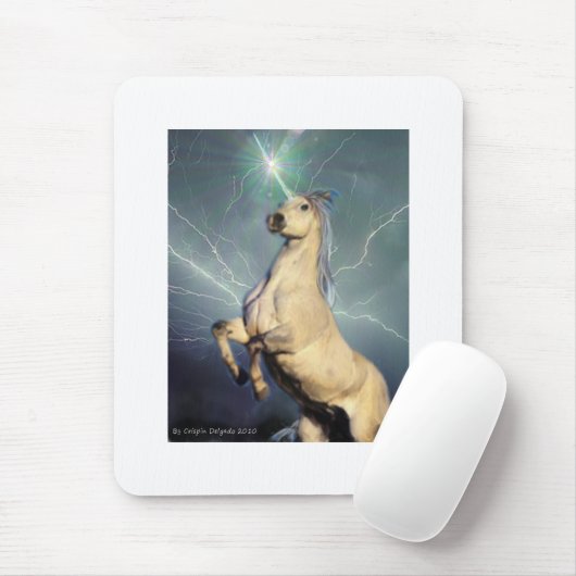 Blitzschlag-Einhorn Mousepad (Mit Mouse)