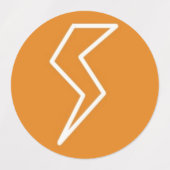 Blitzschlag Etiketten (Design 2)