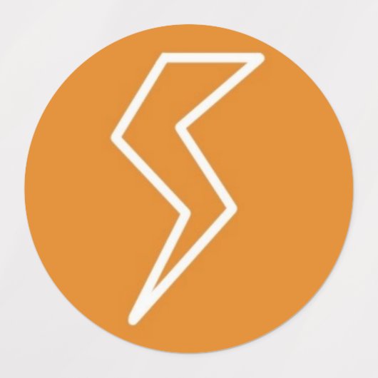 Blitzschlag Etiketten (Design 1)