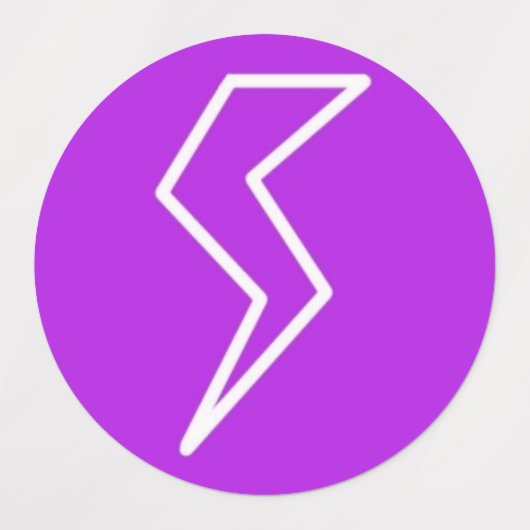 Blitzschlag Etiketten (Design 1)