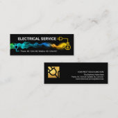 Blitzschlag für kreative elektrische Stromkreise Mini Visitenkarte (Vorne/Hinten)
