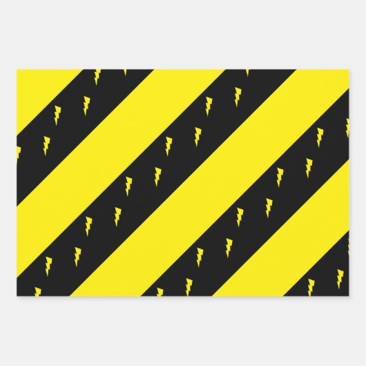Blitzschlag Geschenkpapier Set (Vorderseite 3)