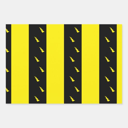 Blitzschlag Geschenkpapier Set (Vorderseite)