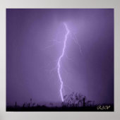 Blitzschlag hinter den Vulture Mountains Poster (Vorne)