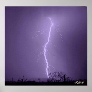 Blitzschlag hinter den Vulture Mountains Poster