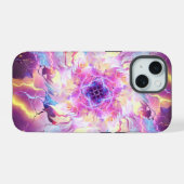 Blitzschlag iPhone 15 Hülle (Rückseite (Horizontal))