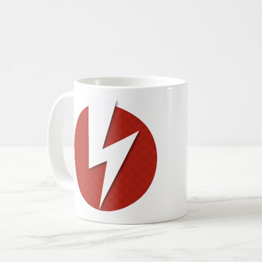 Blitzschlag Kaffeetasse (Vorderseite Links)