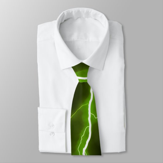 Blitzschlag - Kalkgrün Krawatte (Gebunden)