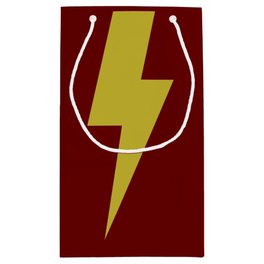 Blitzschlag Kleine Geschenktüte (Rückseite)