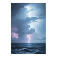 Blitzschlag mit Ozean