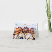 Blitzschlag-Mitteilungskarten Dankeskarte (Vorderseite)