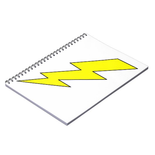 Blitzschlag Notizblock (Linke Seite)