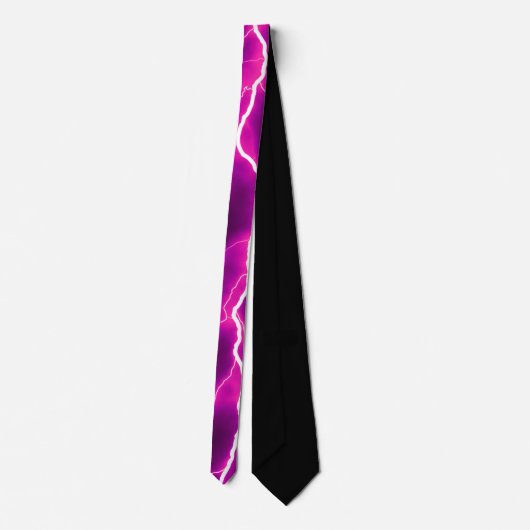 Blitzschlag - Pink Neck Tie Krawatte (Rückseite)