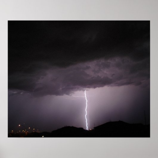 Blitzschlag Poster (Vorne)