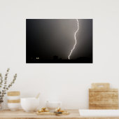 Blitzschlag Poster (Küche)