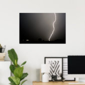 Blitzschlag Poster (Heimbüro)