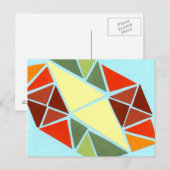 Blitzschlag Postkarte (Vorne/Hinten)