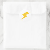 Blitzschlag Runder Aufkleber (Tasche)